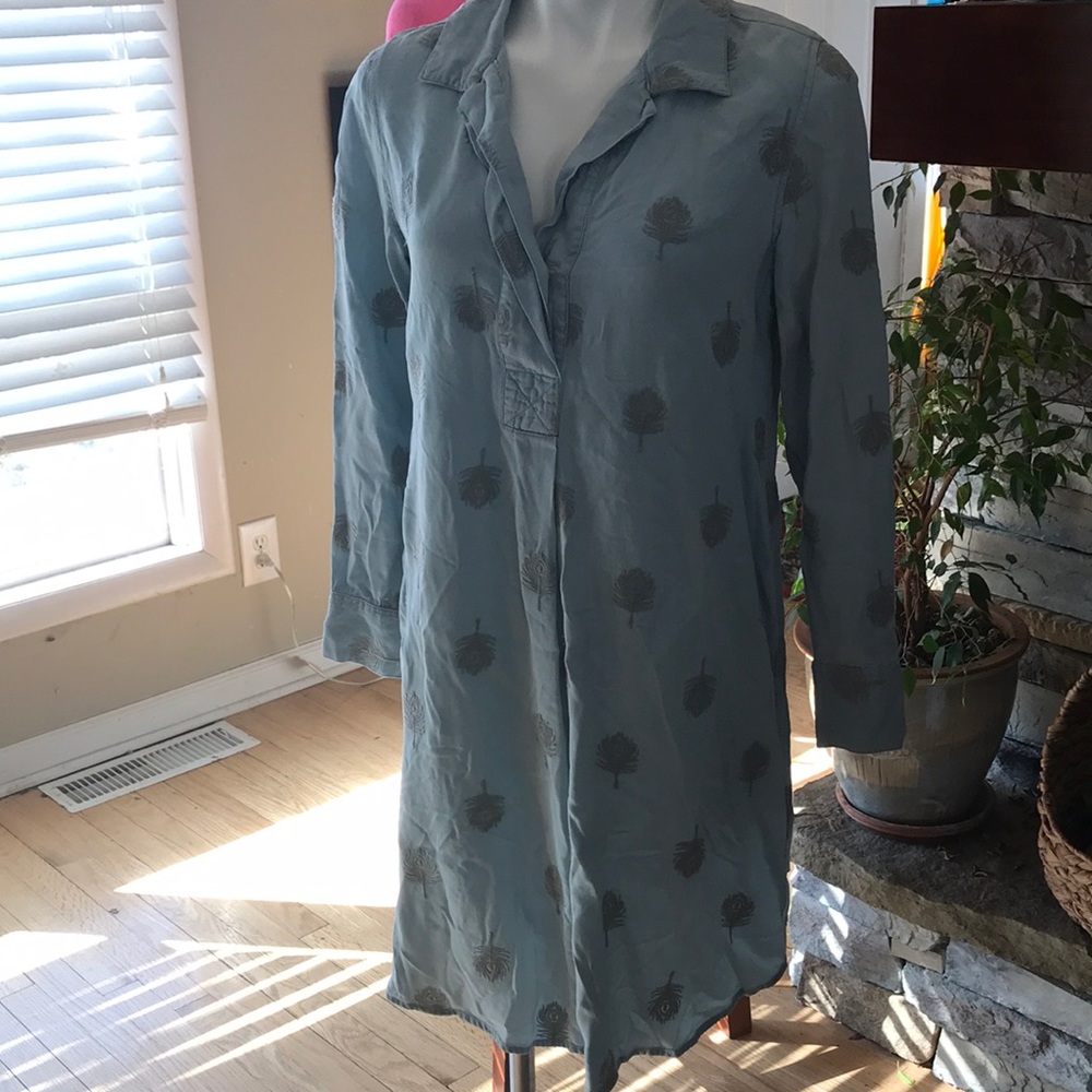 SOFT SURROUNDINGS Peacock tail dress